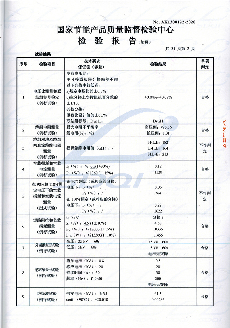 高低压试验报告-S11-1250米脂米脂米脂油浸式变压器-2.jpg